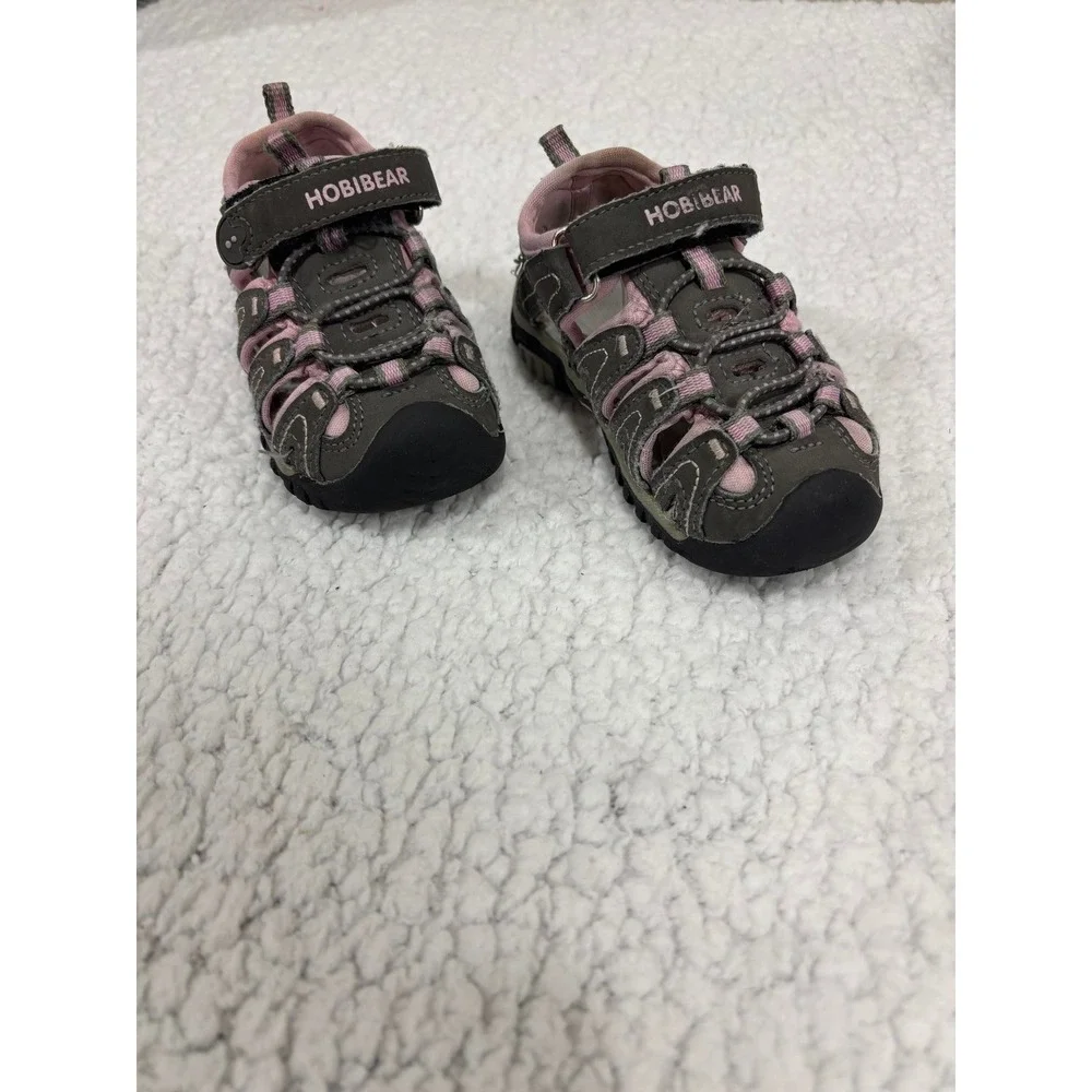 Hobibear 7 Toddler‎ Gray Pink Sport Sandals Girls Shoes Athleisure Casual Casual